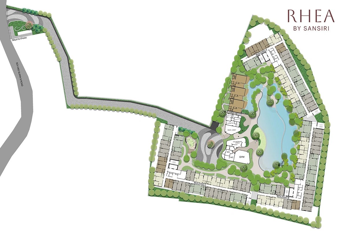 masterplan проекта Rhea by Sansiri - Surin